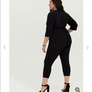 Torrid size 2 black Harper jumpsuit NEW